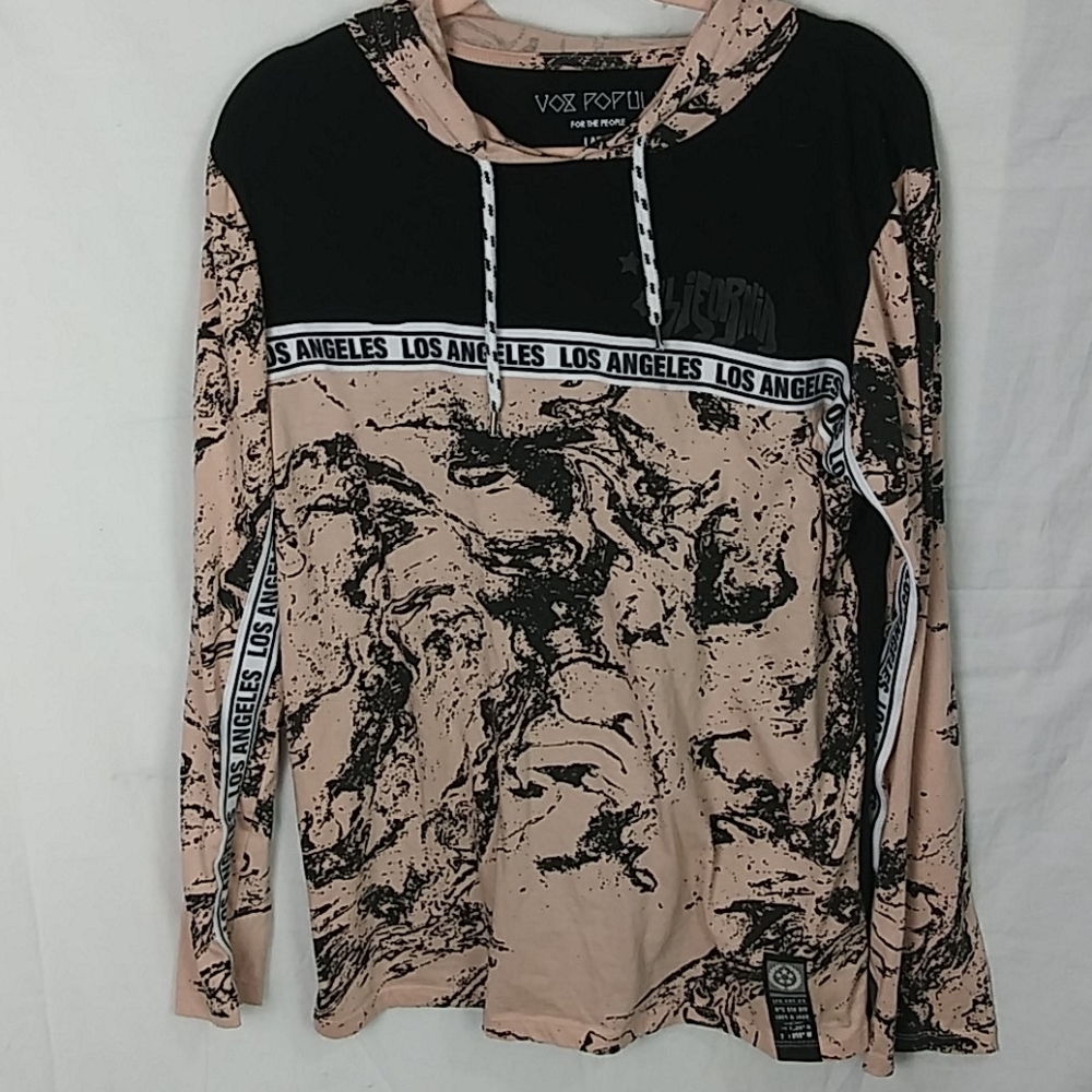 Vox Populi womens hooded pullover sweater size L